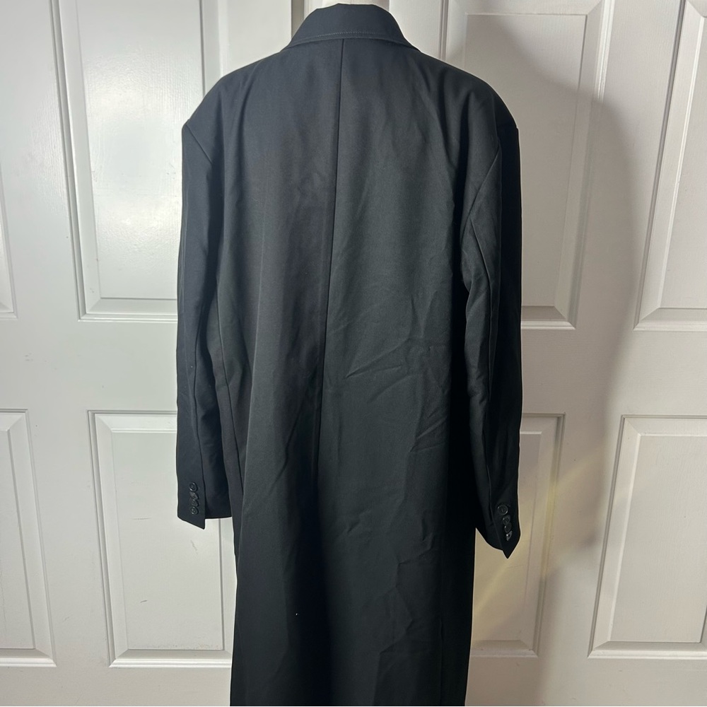 H&M RELAXED-FIT DOUBLE-BREASTED TWILL COAT (Size XL) - Picture 6 of 10